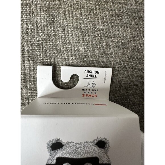 Pair of Thieves Mens Striped Cushion Low Cut Socks Size 6-12 White Black 6 Pairs - Picture 4 of 4